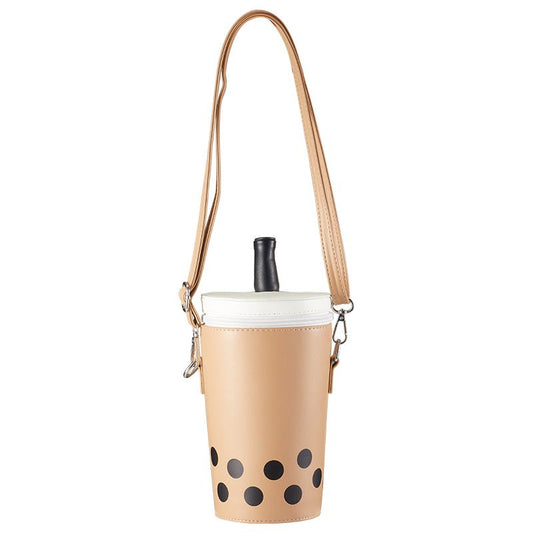 Cute Bubble Milk Tea Cup Shoulder Bag