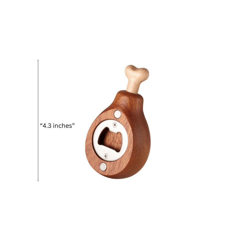 Wooden Chicken Drumstick Bottle Opener - Gift From Here