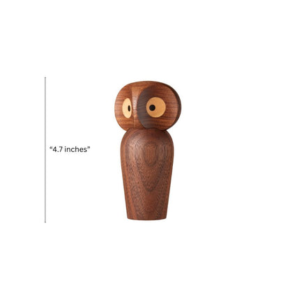 Wooden Owl Figurine Ornament - Gift From Here