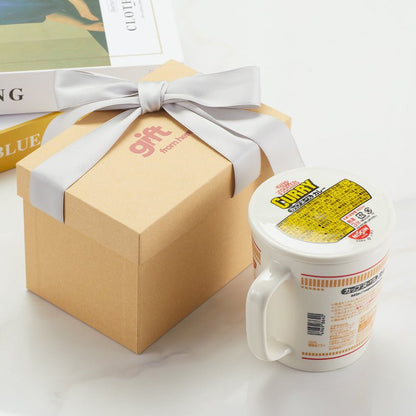 Fun Instant CURRY CUP NOODLE Design Coffee Mug gift box packaging