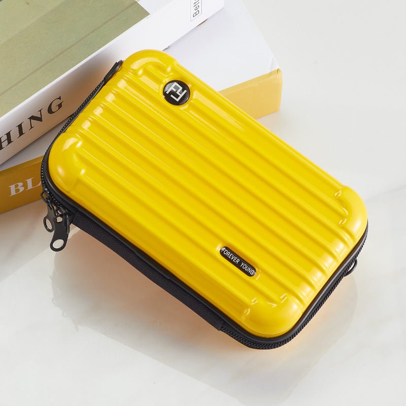 Mini Luggage Case Crossbody Bag top view