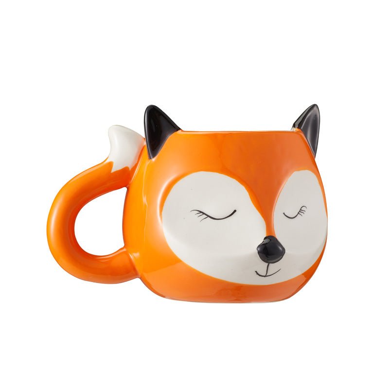 Front view of Cute Fox Ceramic Coffee Mug