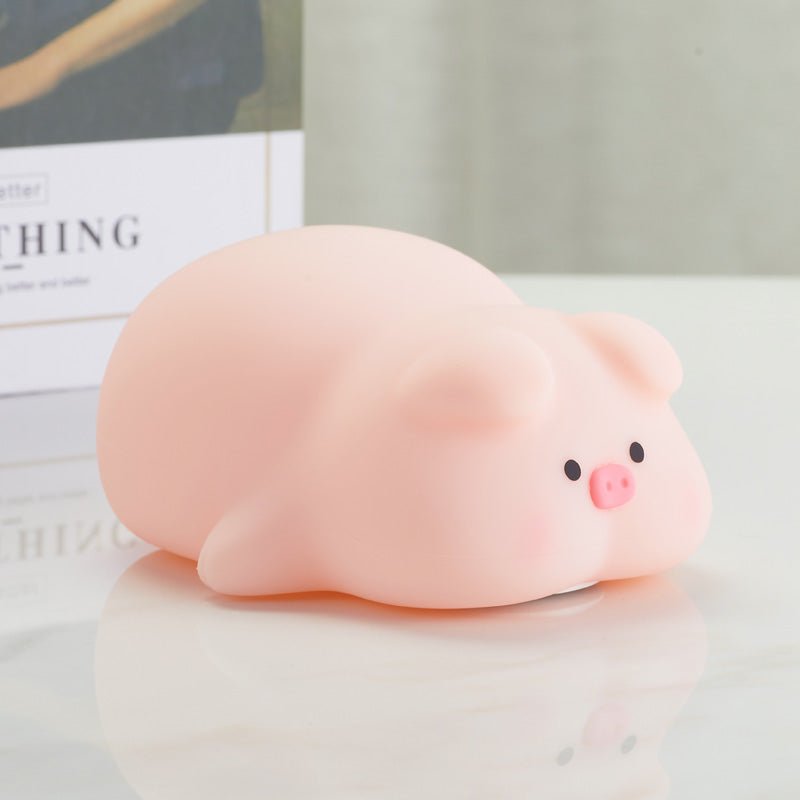 Adorable Pink Piggy Touch Desk Light