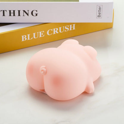 Adorable Pink Piggy Touch Desk Light back view