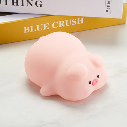 Adorable Pink Piggy Touch Desk Light front view