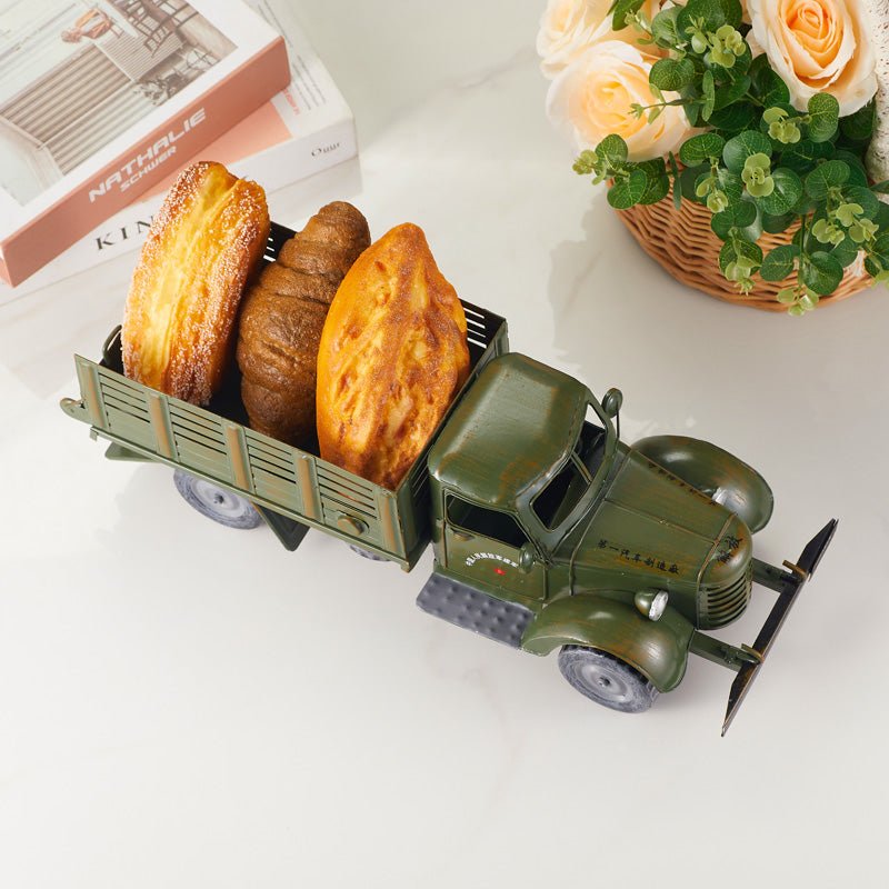 Creative Classic Military Truck Food or Salad Basket top view