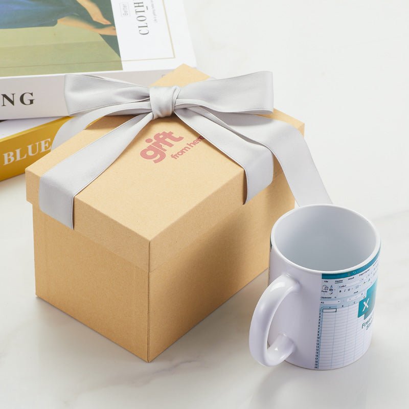 "Freak In the Sheets" Excel Ceramic Coffee Mug gift packaging