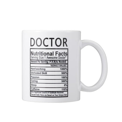 Doctor Nutritional Facts Coffee Mug