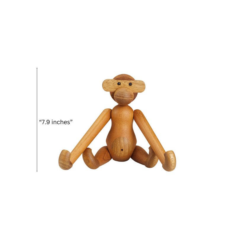 Luxury Wooden Monkey Figurine - Gift From Here