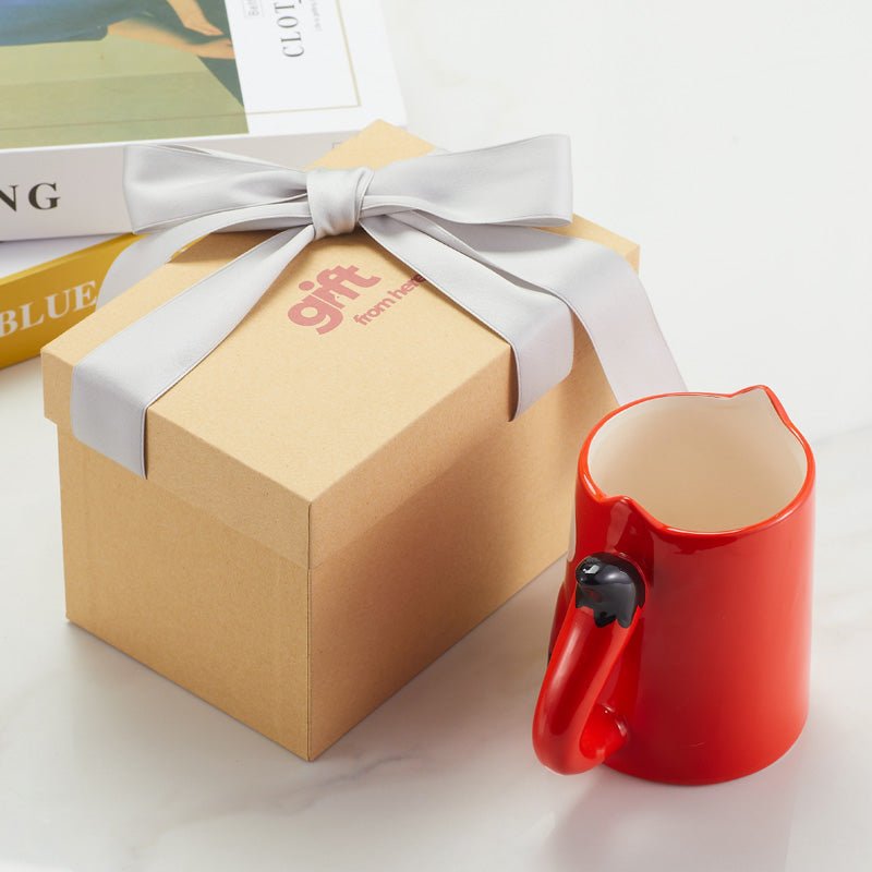 Sweet Dreams Fox Ceramic Coffee Mug gift box packaging