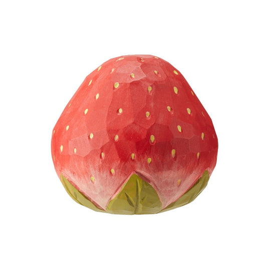 Handcrafted Wooden Strawberry Figurine