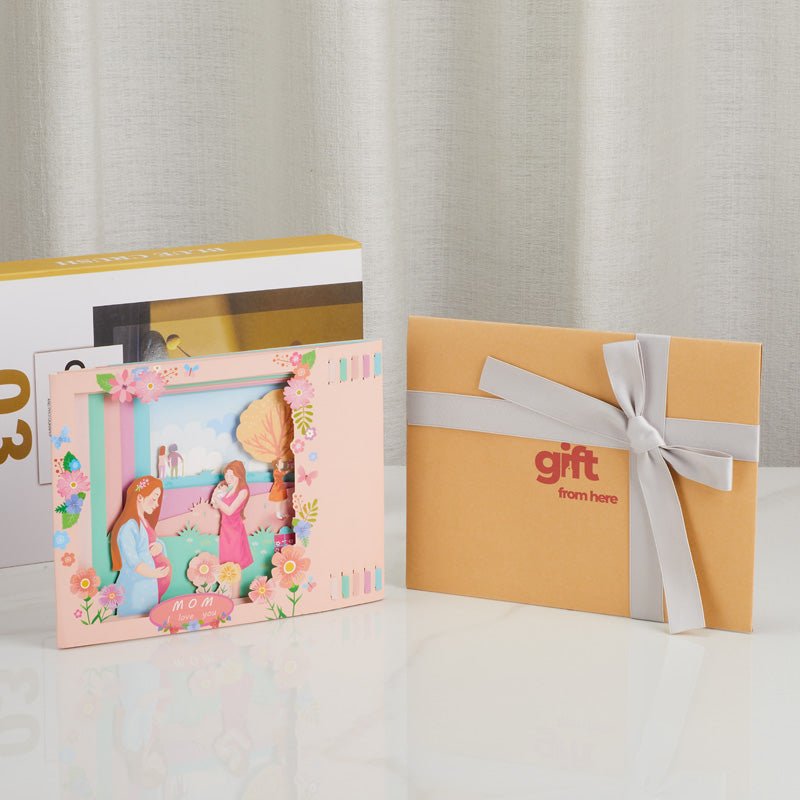 I Love You Mom 3D Greeting Card with premium packaging