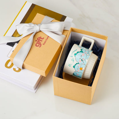 Gift Box Packaging for Cute Dinosaur Ceramic Mug