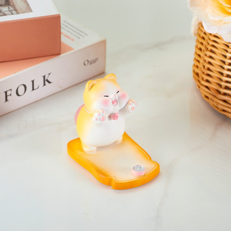 Cute Cat Phone Holder Stand top view