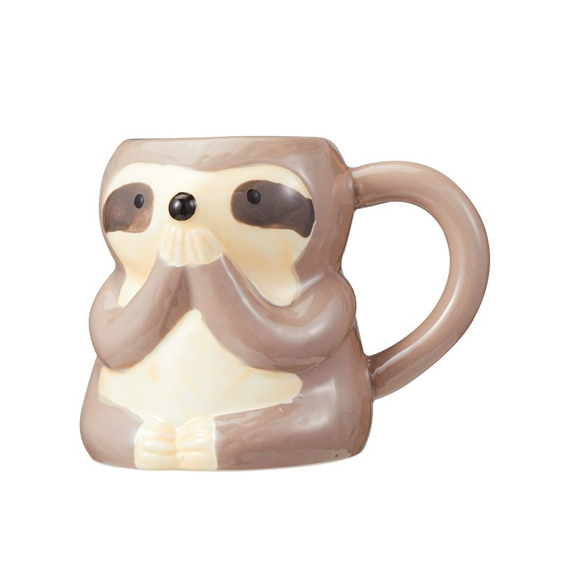 Cute Sloth Ceramic Coffee Mug front view