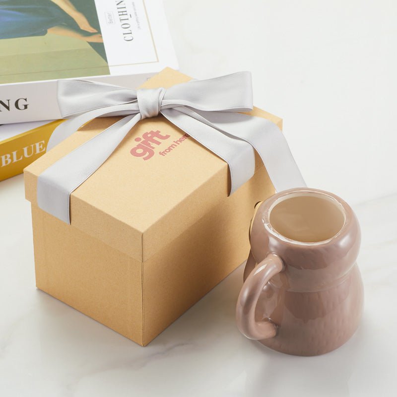 Cute Sloth Ceramic Coffee Mug gift box packaging
