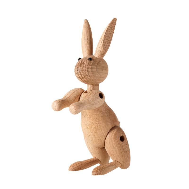 Adorable Wooden Bunny Figurine Ornament - Gift From Here