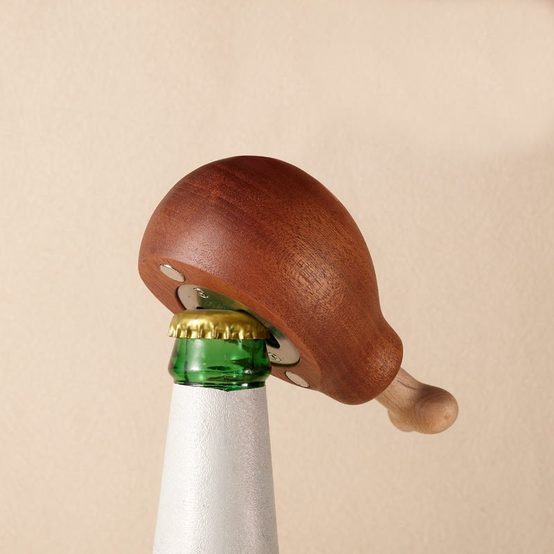 Wooden Chicken Drumstick Bottle Opener - Gift From Here