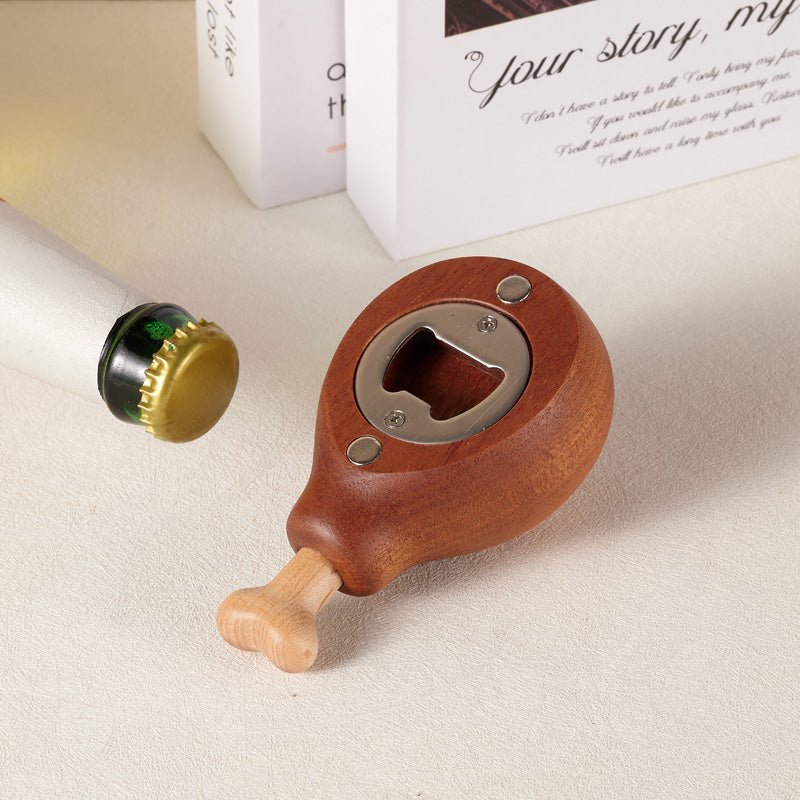 Wooden Chicken Drumstick Bottle Opener - Gift From Here