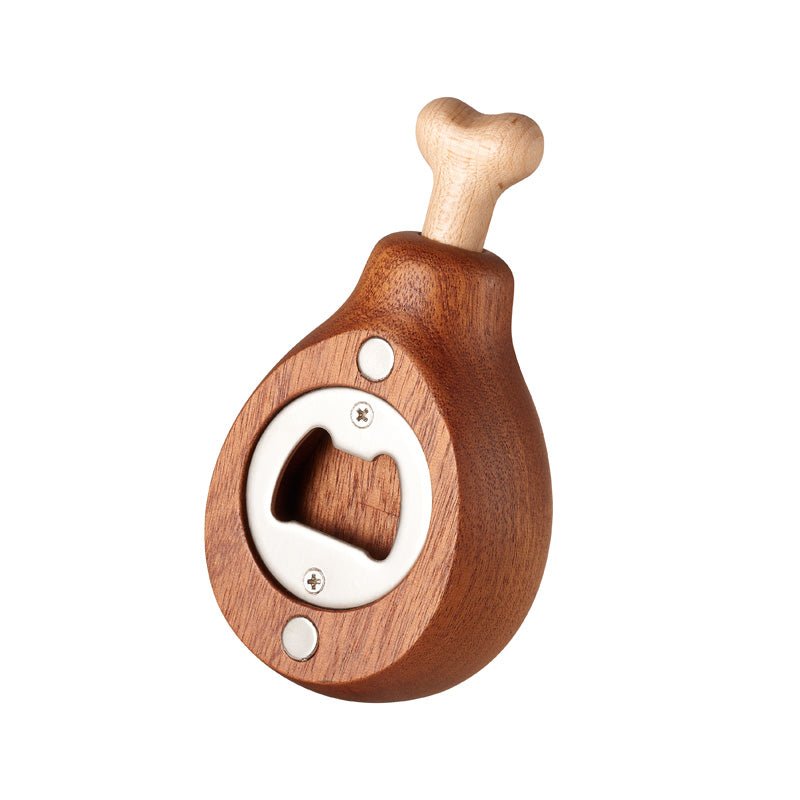 Wooden Chicken Drumstick Bottle Opener - Gift From Here