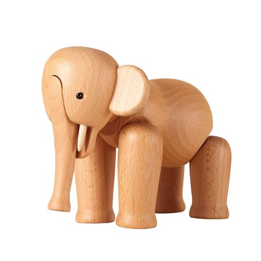 Wooden Elephant Figurine Ornament - Gift From Here