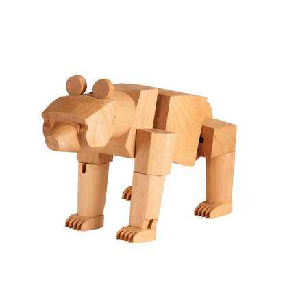 Wooden Bear Figurine Ornament - Gift From Here