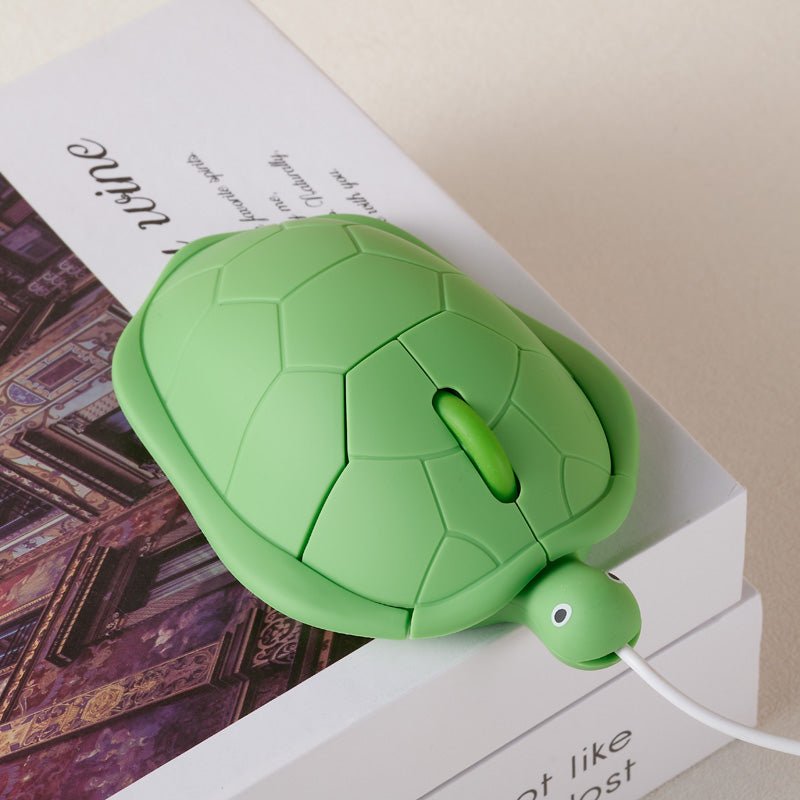 Funny Green Turtle Computer Mouse - Gift From Here