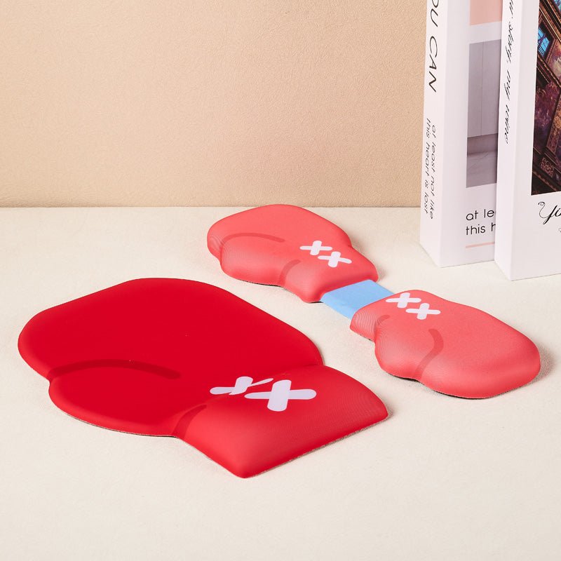 Boxing Glove Shaped Mouse Pad & Wrist Rest Set - Gift From Here